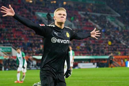 19 Jahre, 181 Tage - beim 5:3 gegen den FC Augsburg am 18.01.2020