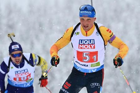 Deutsche Mixed-Staffel startet mit Platz sieben in Biathlon-WM