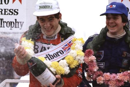 Senna und Brundle 1983 in der britischen Formel 3