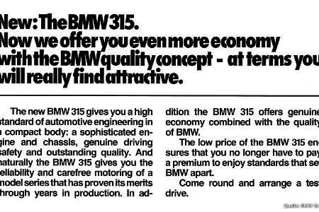 BMW 315 (1981-1983): Kennen Sie den noch?