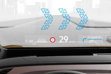 VW ID.3 und ID.4 erhalten Head-up-Display mit Augmented-Reality-Funktion
