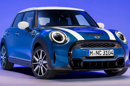 Mini (2021) Facelift: Neue Front und funky Mehrfarb-Dach
