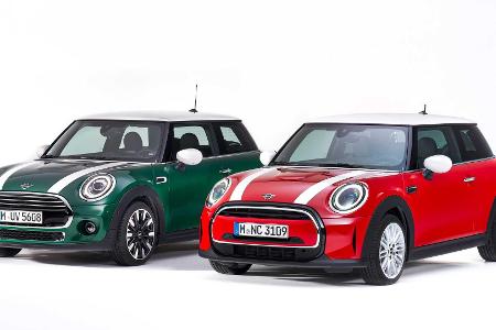 Mini (2021) Facelift: Neue Front und funky Mehrfarb-Dach