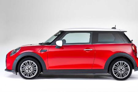 Mini (2021) Facelift: Neue Front und funky Mehrfarb-Dach