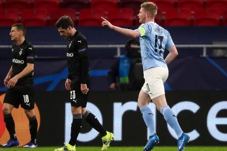 Nichts zu holen für Gladbach! Am Dienstagabend verloren die Fohlen das Rückspiel gegen Manchester City mit 0:2 und schieden ...