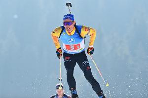 Lesser beim Sieg von Fillon Maillet als 14. bester Deutscher