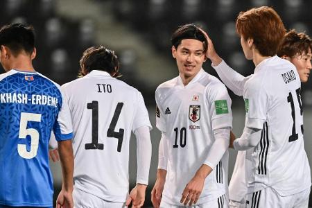 Osako und Kamada treffen: Japan mit historischem 14:0 gegen die Mongolei