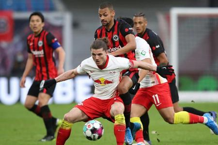 Remis gegen Frankfurt: Leipzig stolpert im Meisterrennen