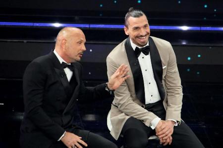 Anfahrt mit Hindernissen: Ibrahimovic begeistert als Showman in Sanremo