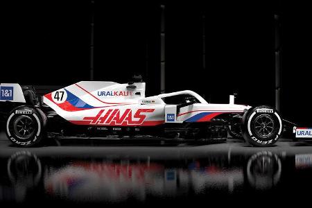 Haas VF-21 - Lackierung - Präsentation - 2021