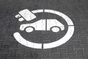 Symbol Elektroauto Laden