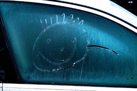 Beschlagene Autoscheibe