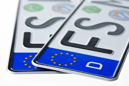 Nummernschilder Auto