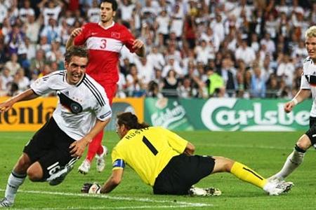 Philipp Lahm erzielte bei der EM 2008 im Halbfinale das entscheidenden Tor gegen die Türkei