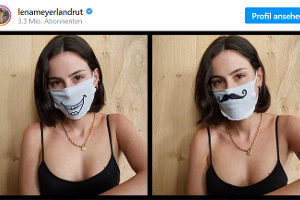Lena Meyer Landrut Maske auf
