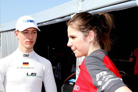 David Schumacher (GER) (US Racing - CHRS) mit Freundin Vivie...