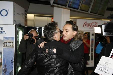 ...Empfangskomitee bestehend aus dem Vorjahres-Camper Julian Stoeckel entgegen. Der 