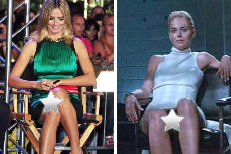 Heidi Klum unten ohne, Sharon Stone, Basic Instinct