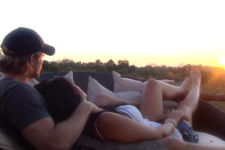 Die 27-Jährige Anja genießt zusammen mit dem 