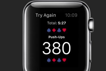Fitness Spades - Fitness Spades ist eine weitere Fitness-App für die Apple Watch, hier werden aber nicht die Sport-Aktivität...