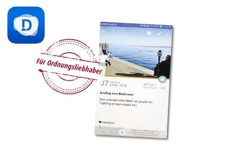 Screenshot der App Diaro