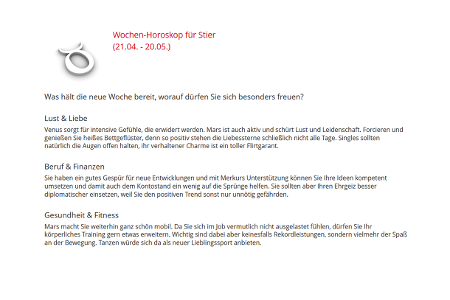 CStier Wochenhoroskop.png