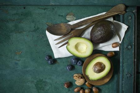 Aufgeschnittene Avocado