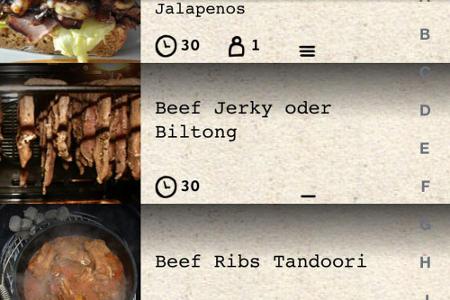 Die App bietet mehr als 5.000 Rezepte, die sich unter anderem nach Kategorie, Hauptzutat und Zubereitungsmethode sortieren l...