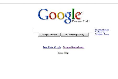 Sogar Elmar J. Fudd, der aus der Looney Tunes bekannten Zeichentrickfigur, hat Google eine eigene Suche gegönnt.