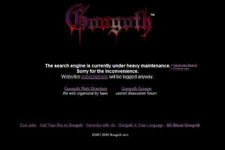 Okay - diese Seiten stammen zwar nicht direkt von Google, sie sind aber dennoch witzig und nehmen den Suchmaschinen-Giganten...