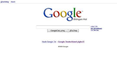 Die Sprache Klingonisch dürfte jeder Star-Trek-Fan kennen. Google bietet seine Suchmaschine sogar in dieser Sprachversion an.