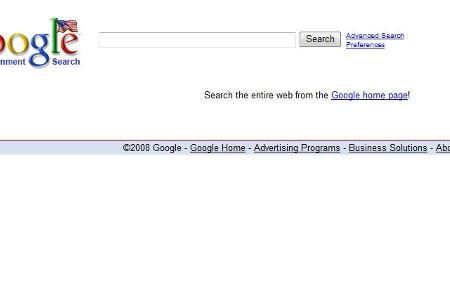US-Patrioten bietet Google ebenfalls eine eigene Start-Seite unter .