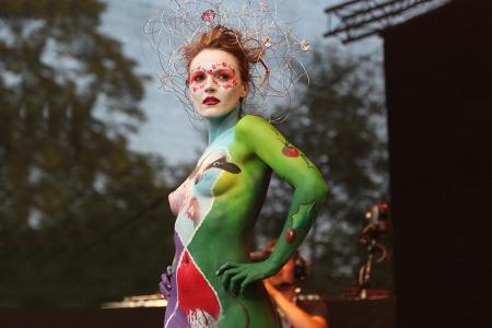 Sexy Kunst auf nackter Haut