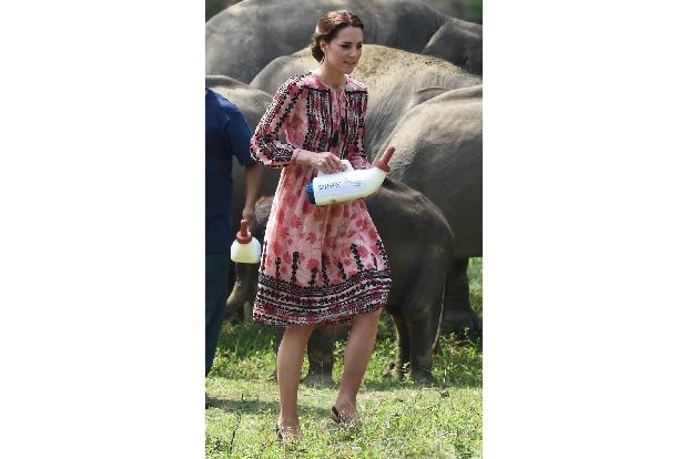 ...für Kate Middleton dürfte die geplante Kuschel- und Fütter-Stunde gewesen sein. Denn mal ehrlich? Wann hat man schon einm...