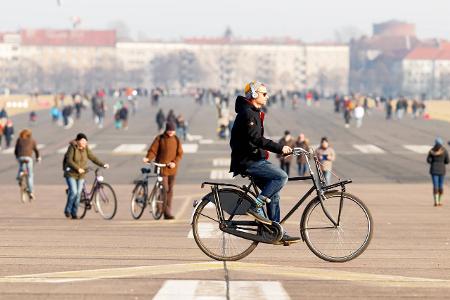 29.01.2017, Berlin, Deutschland, GER, das Tempelhofer Feld, ...