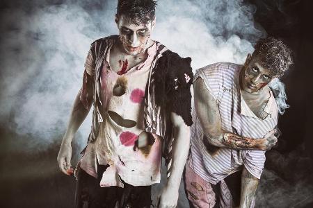 Unheimliche Zombies dürfen auf keiner Halloweenparty fehlen