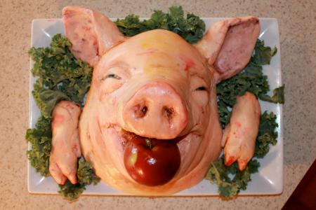 2.7 rice crispy severed pig head cake.jpg