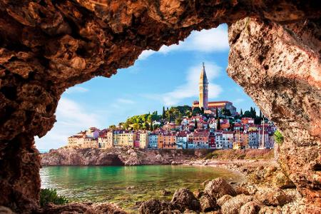 Diesen ungewöhnlichen Blick auf die Stadt Piran bekommt man in Slowenien. Seine Staatsbürger schaffen es mit ihrem Reisepass...