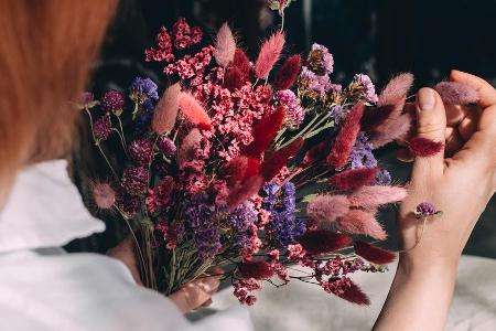 Trockenblumen sind im Herbst besonders farbenfroh.