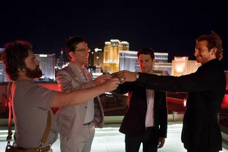 Zach Galifianakis, Ed Helms, Justin Bartha und Bradley Cooper (v. l.) feierten sich 2009 in 