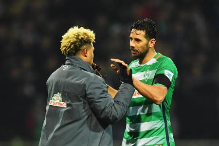 Neben der Rolle auf dem Platz fungierte Pizarro als wichtige Stütze für junge Werder-Profis...