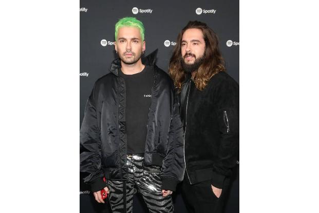 Zwei bekannte Gesichter schauten vorbei: Heidi Klums Mann Tom Kaulitz erschien in Begleitung seines Zwillingsbruders Bill. H...