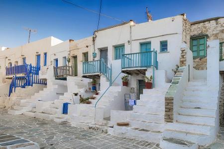 Auf der Kykladeninsel Folegandros können Urlauber die wundersame Architektur der kleinen Ortschaften bewundern. Viele Steinh...