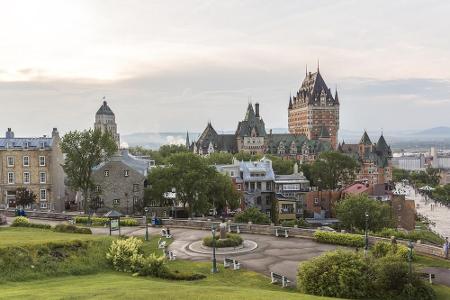 Das alte Zentrum der Stadt Québec ist an sich schon einen Besuch wert. Das zu einem Luxushotel umgebaute Château Frontenac i...