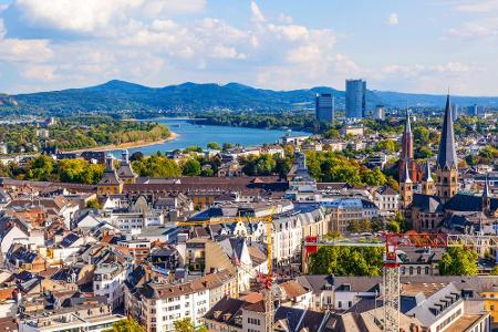 Den vierten Platz sichert sich eine der ältesten Städte Deutschlands: Bonn, der ehemalige Regierungssitz der Bundesrepublik.