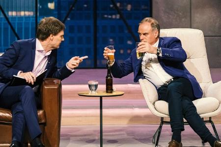 Carsten Maschmeyer (links) und Georg Kofler sehen die Arbeit etwas entspannter als Ralf Dümmel.