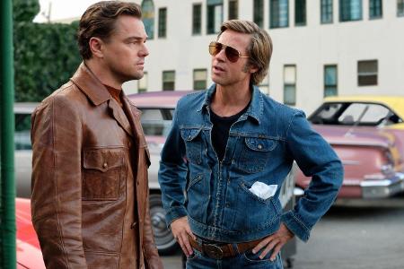Leonardo DiCaprio (links) und Brad Pitt übernehmen in Tarantinos neuntem Film die Hauptrollen.