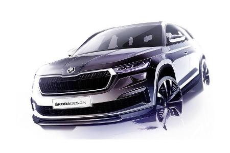 Skoda Kodiaq Designskizzen
