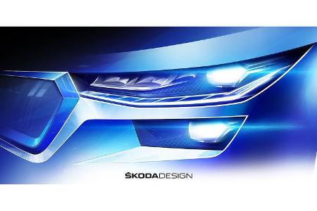 Skoda Kodiaq Designskizzen