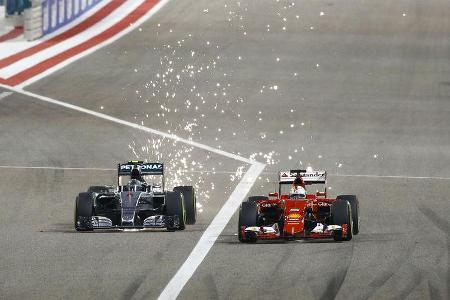 Rosberg vs. Vettel - GP Bahrain 2015